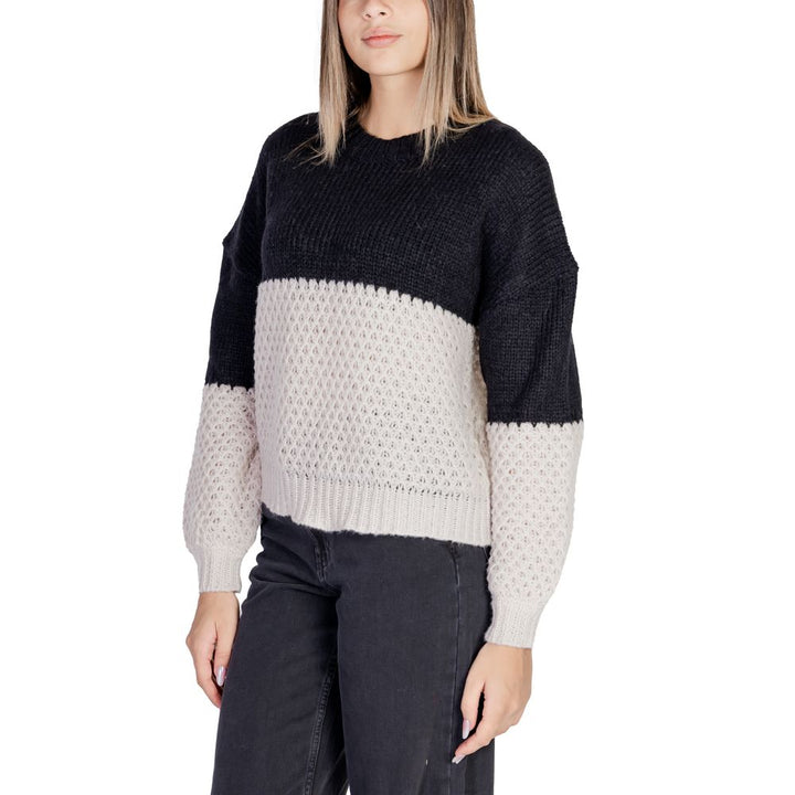 Black Polyester Sweater