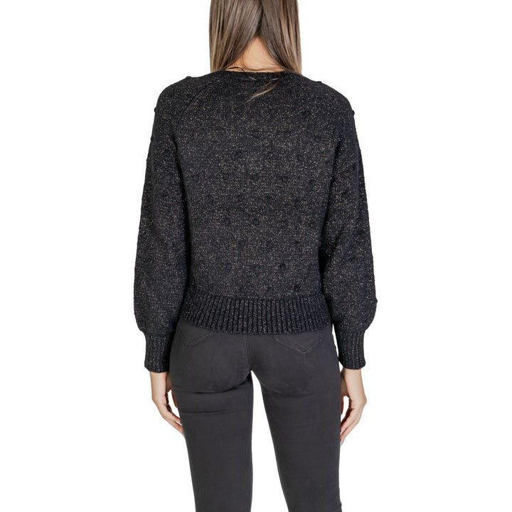 Black Polyester Sweater