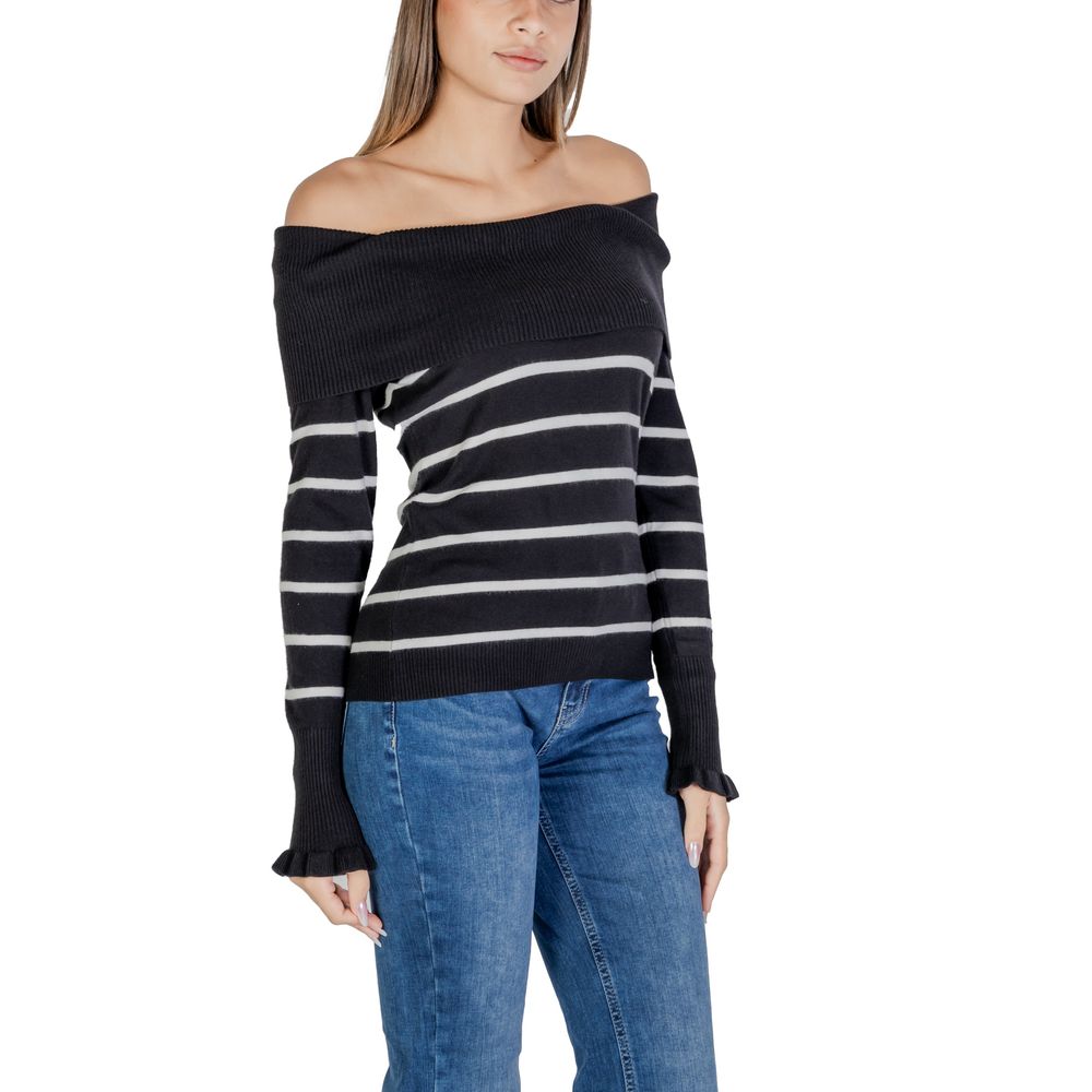 Black And White Viscose Sweater