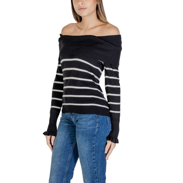 Black And White Viscose Sweater