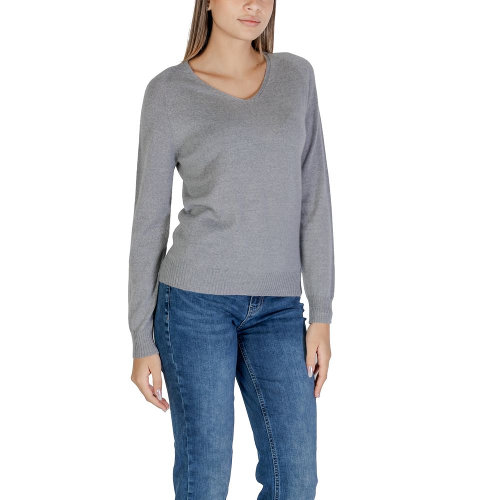 Gray Merino Tops & T-Shirt