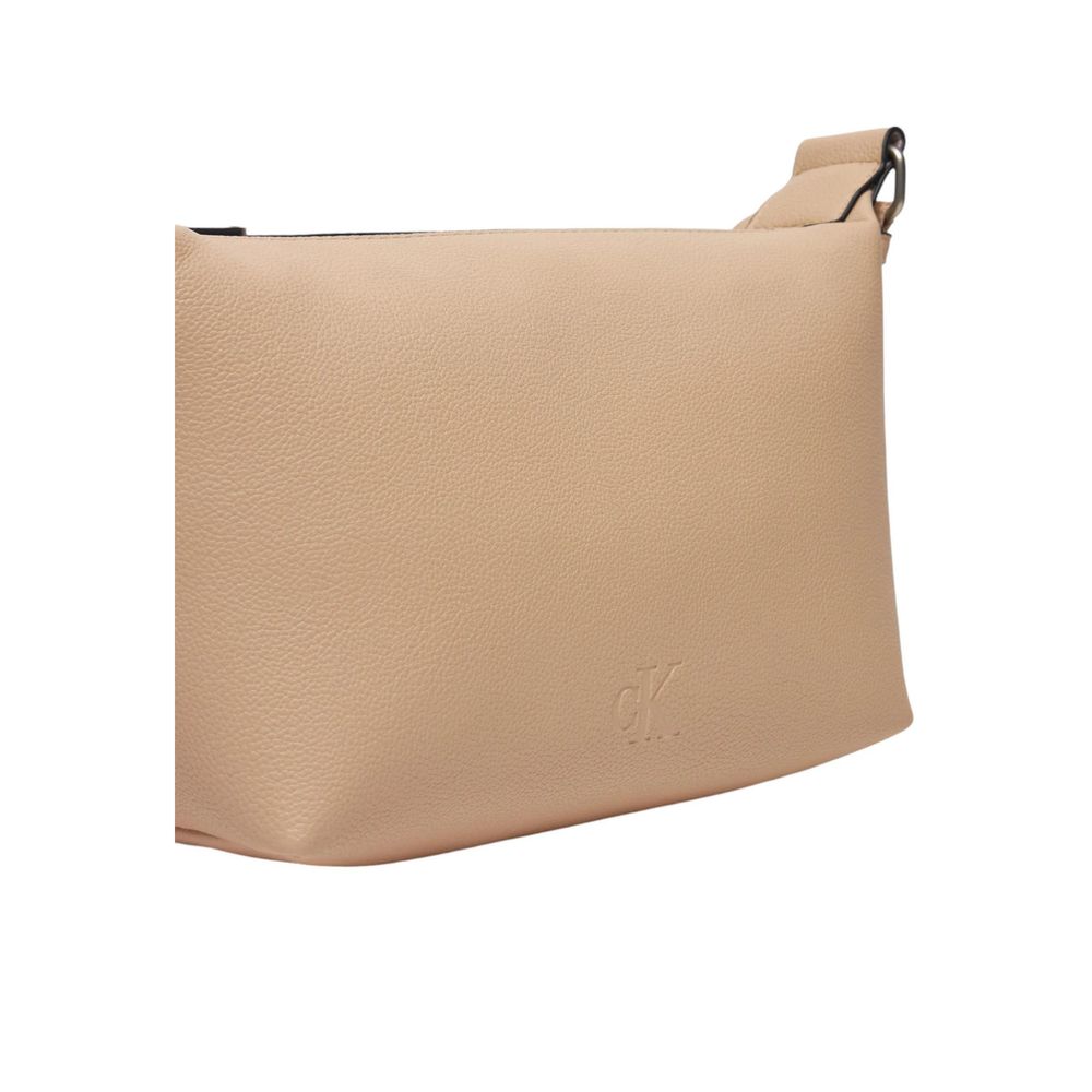 Beige Polyethylene Handbag