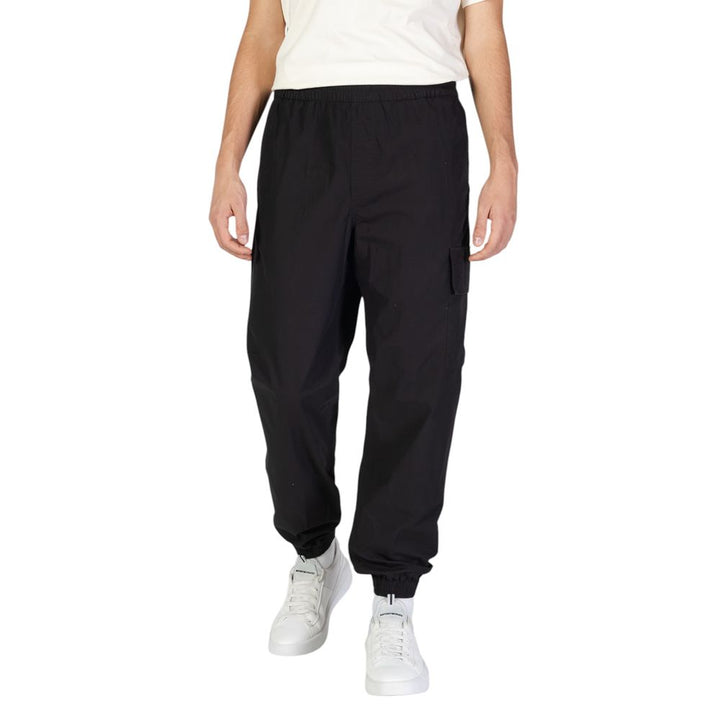 Black Cotton Jeans & Pant