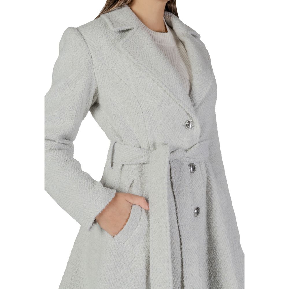 Gray Polyester Jackets & Coat