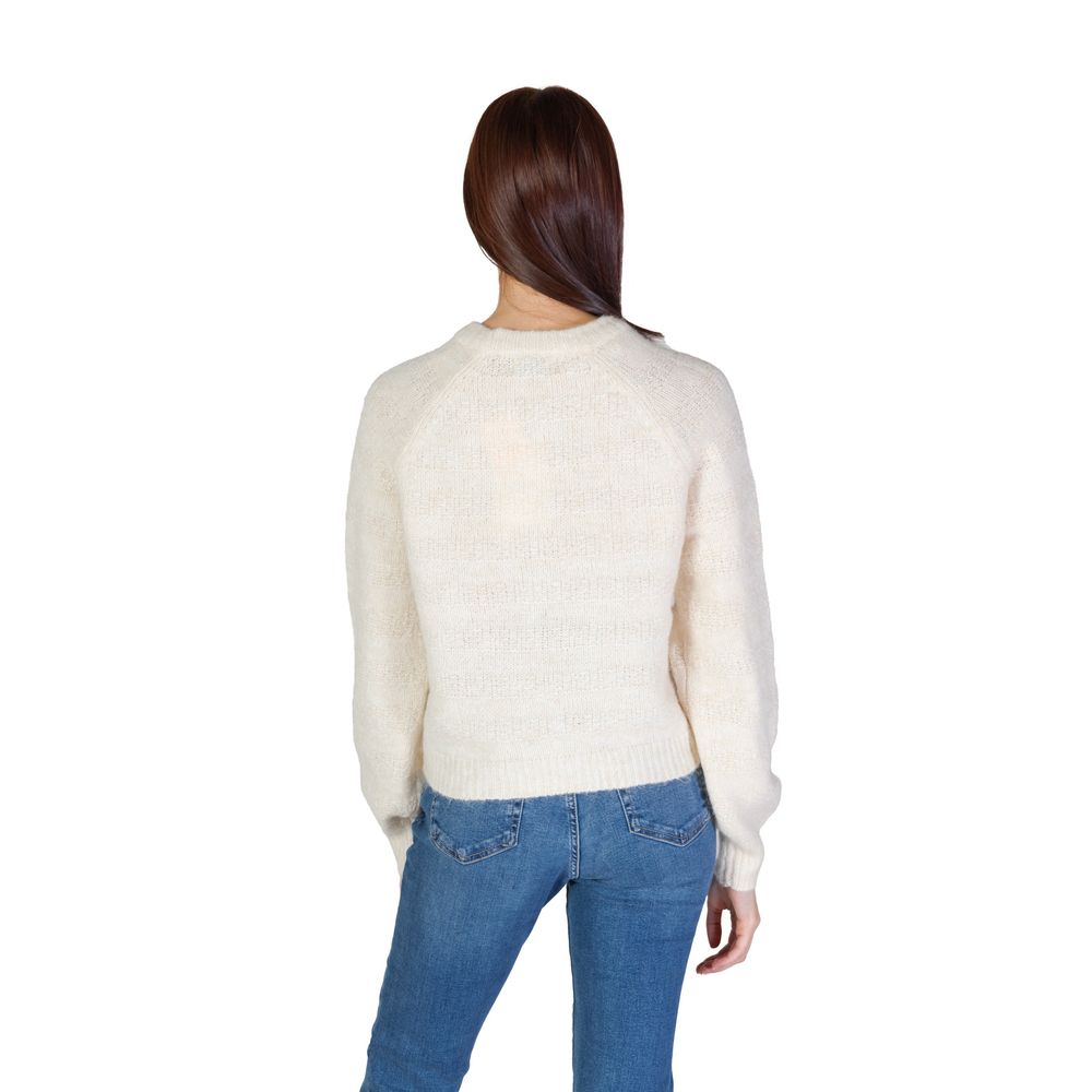 Cream Polyester Sweater