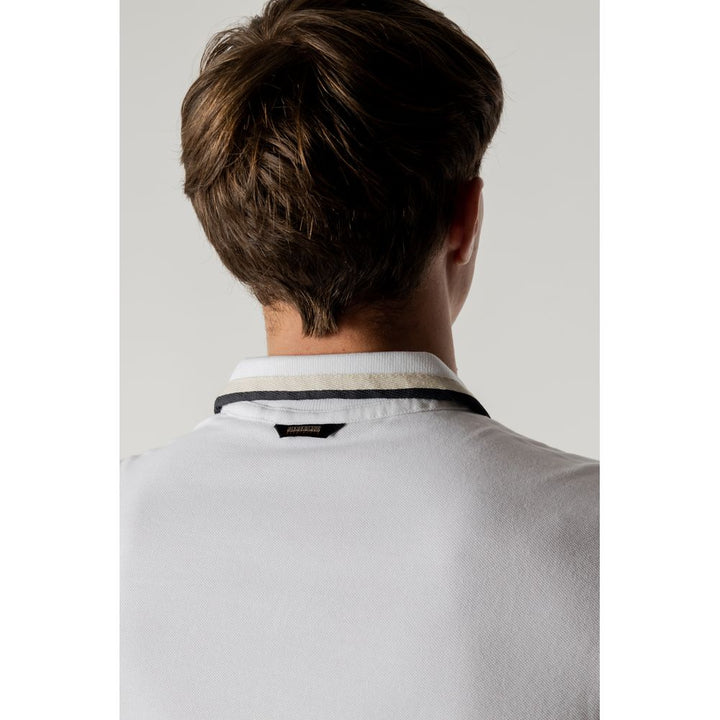 White Cotton Polo Shirt