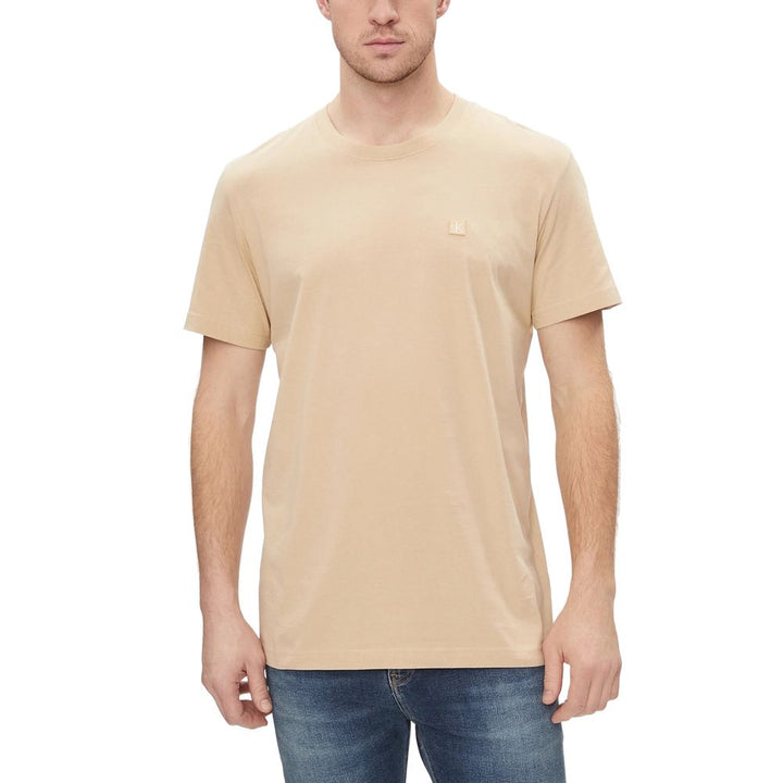 Beige Organic Cotton T-Shirt