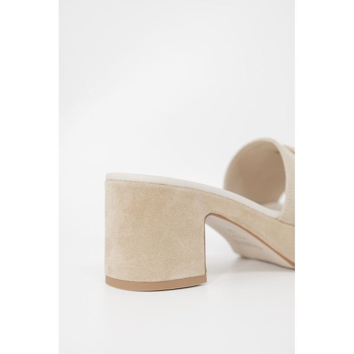 Beige Suede Pump