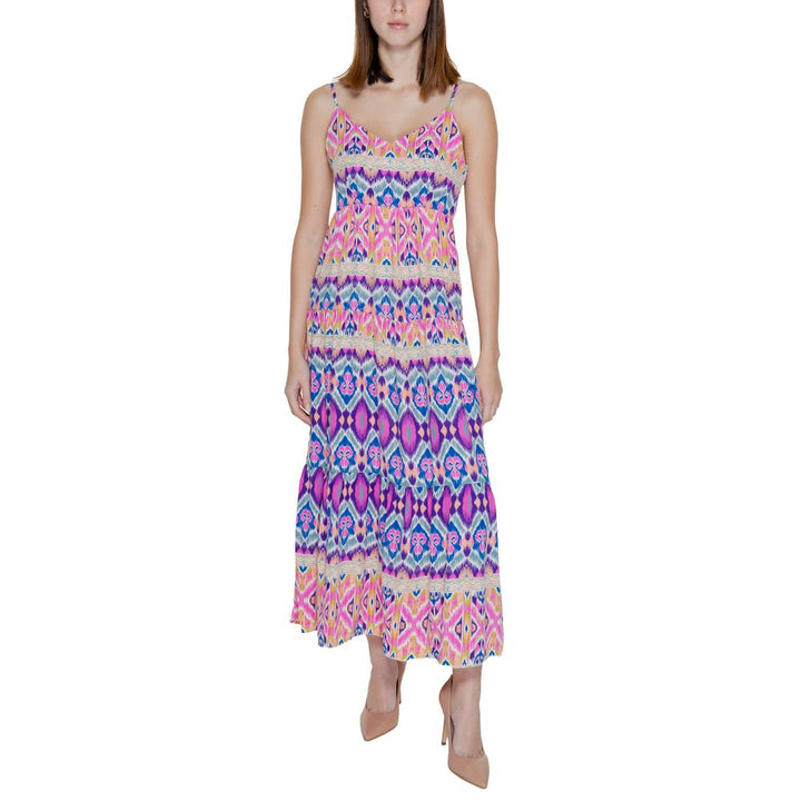 Multicolor Recycled Polyester Dress