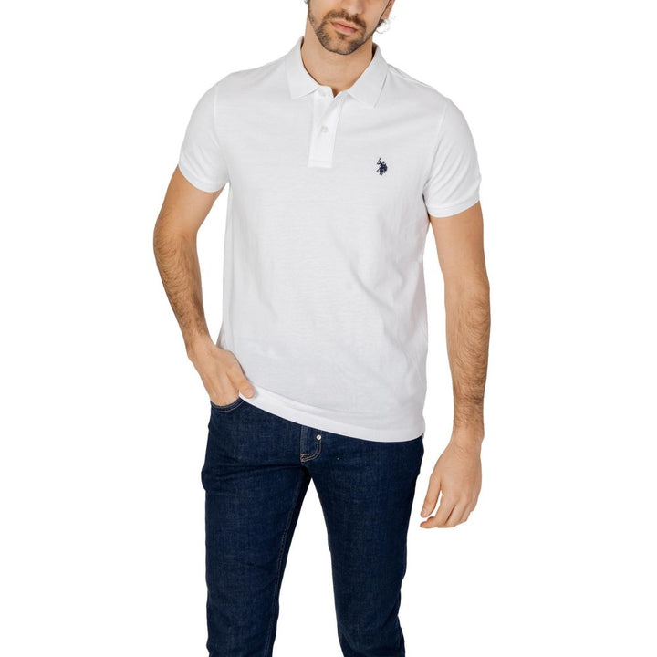 White Cotton Polo Shirt