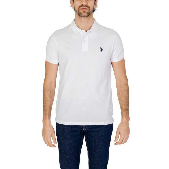 White Cotton Polo Shirt