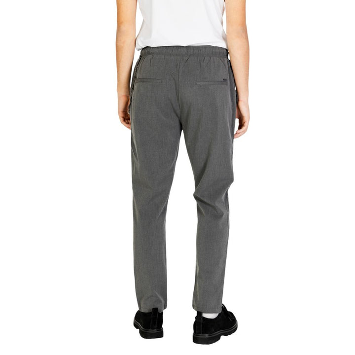 Gray Polyester Jeans & Pant