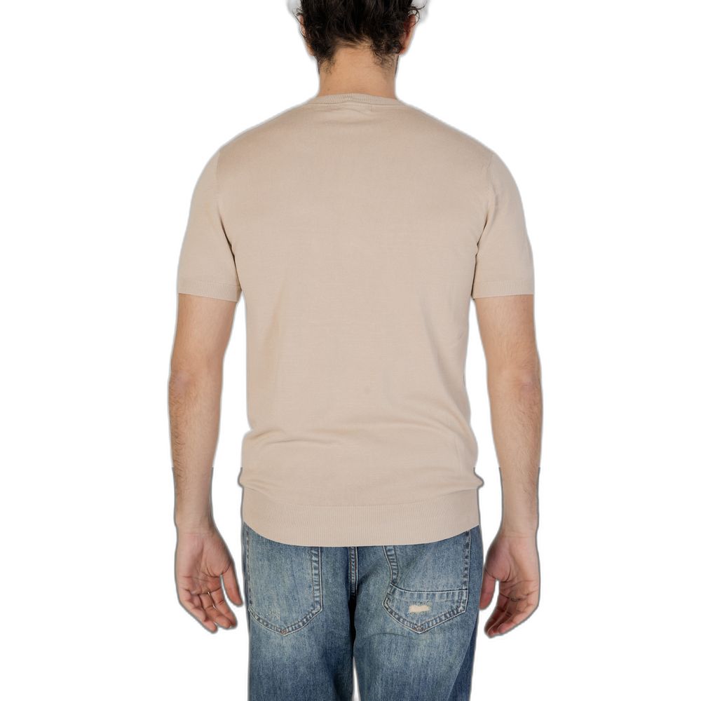 Beige Viscose T-Shirt