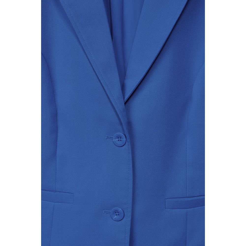 Blue Polyester Suits & Blazer