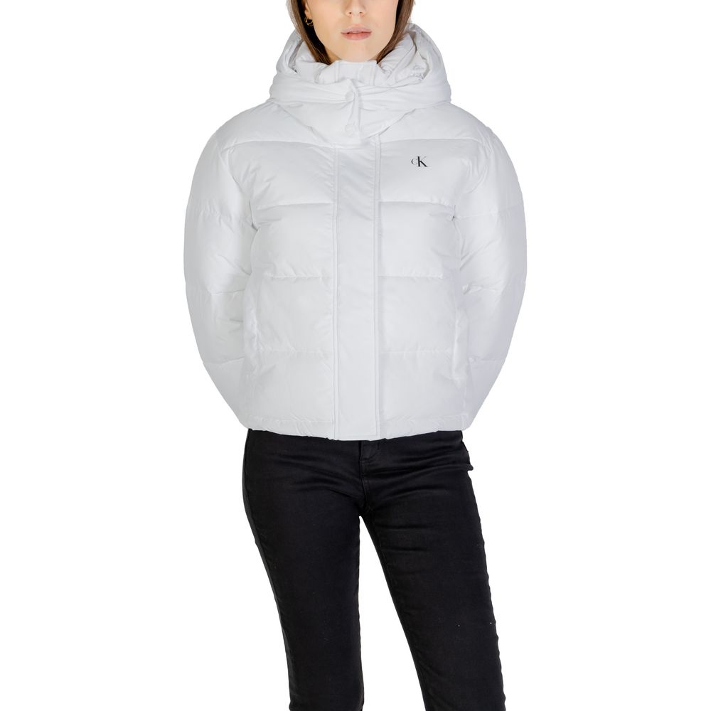 White Recycled Polyester Jackets & Coat