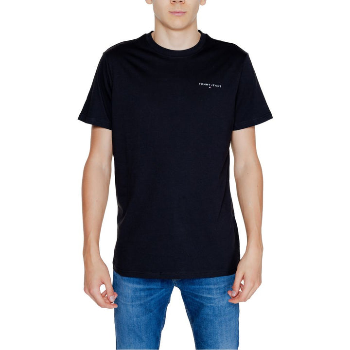 Black Cotton Rigenerato T-Shirt