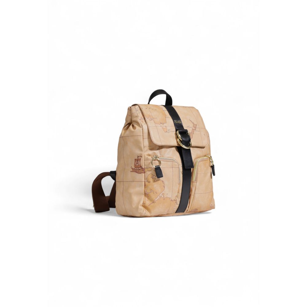 Beige Polyethylene Backpack