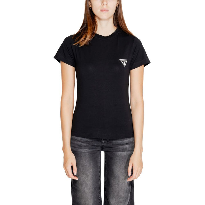 Black Cotton Tops & T-Shirt