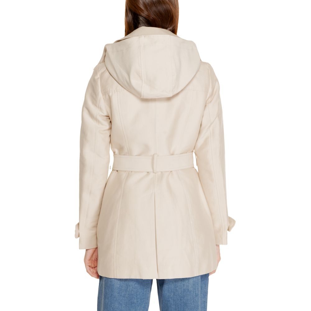 Beige Polyester Jackets & Coat