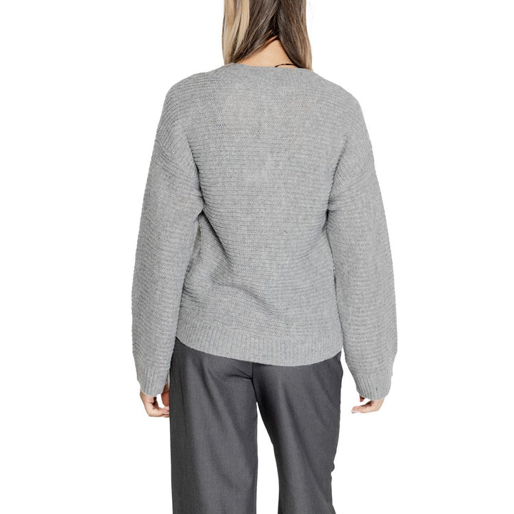 Gray Polyester Sweater