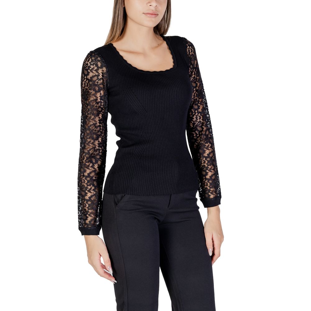 Black Viscose Tops & T-Shirt