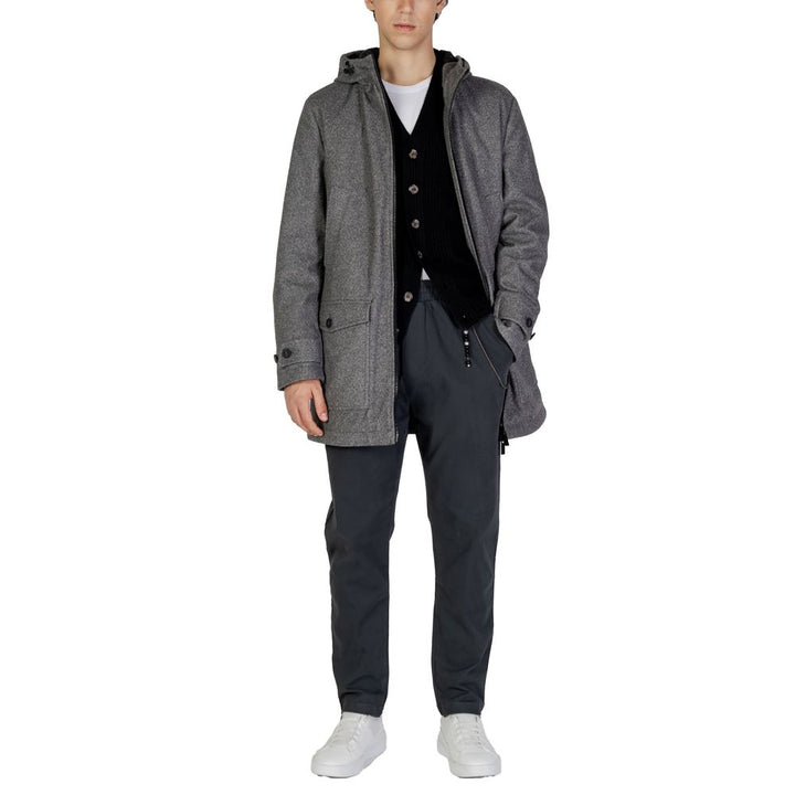 Gray Polyester Jacket