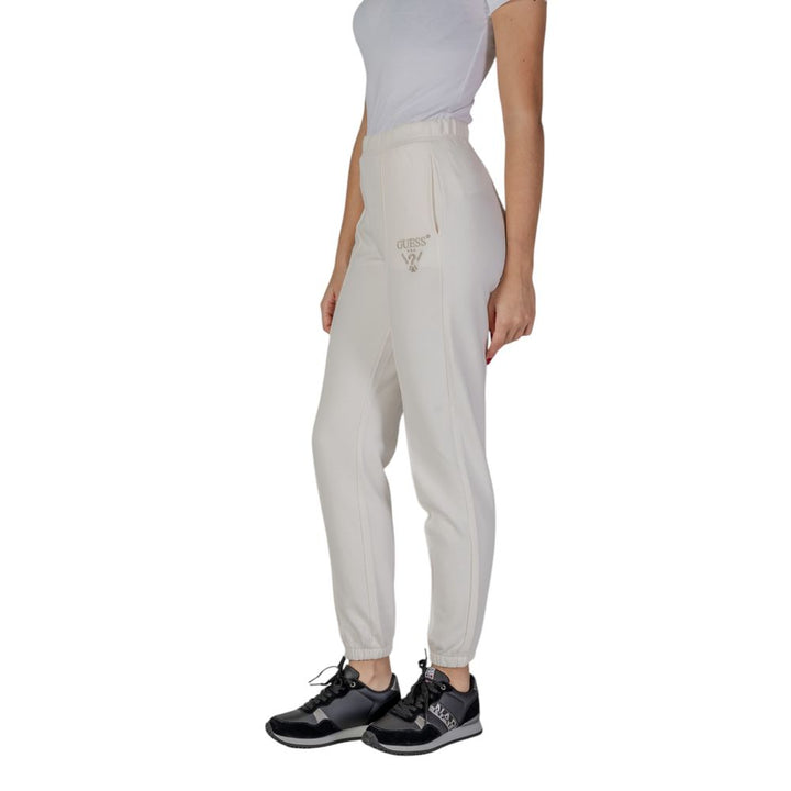 Cream Polyester Jeans & Pant