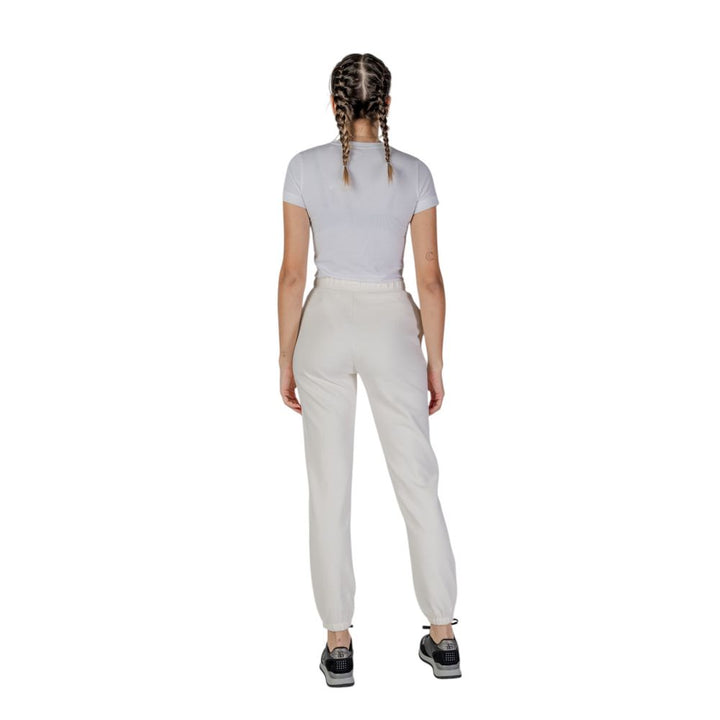 Cream Polyester Jeans & Pant