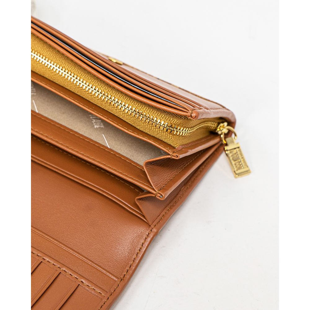 Beige Leather Wallet