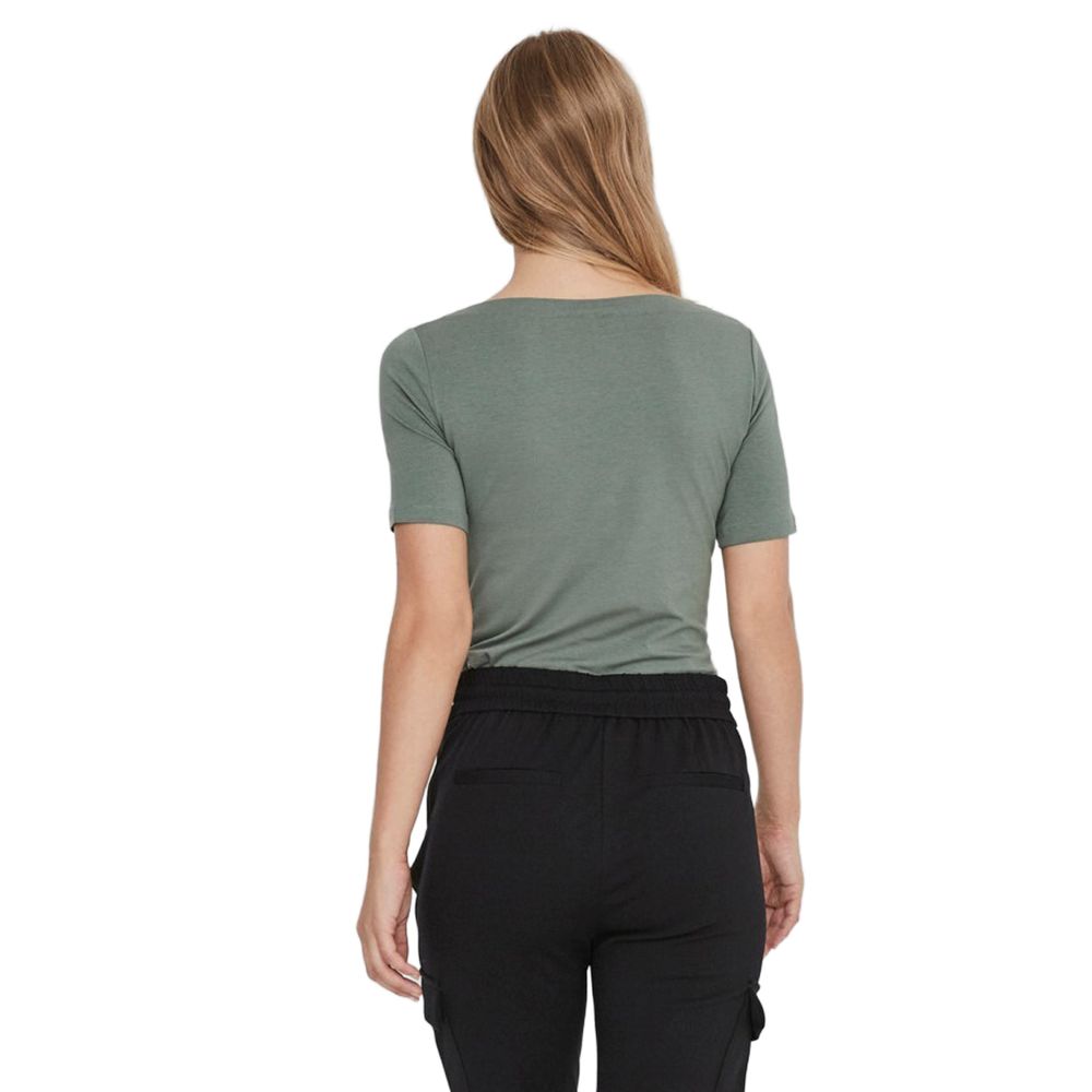 Green Viscose Tops & T-Shirt