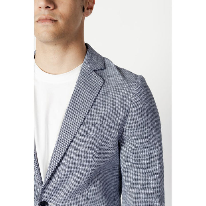 Blue Linen Suit