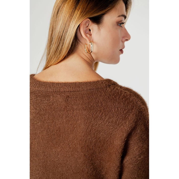 Brown Nylon Sweater