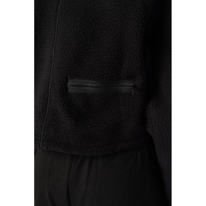 Black Polyester Sweater