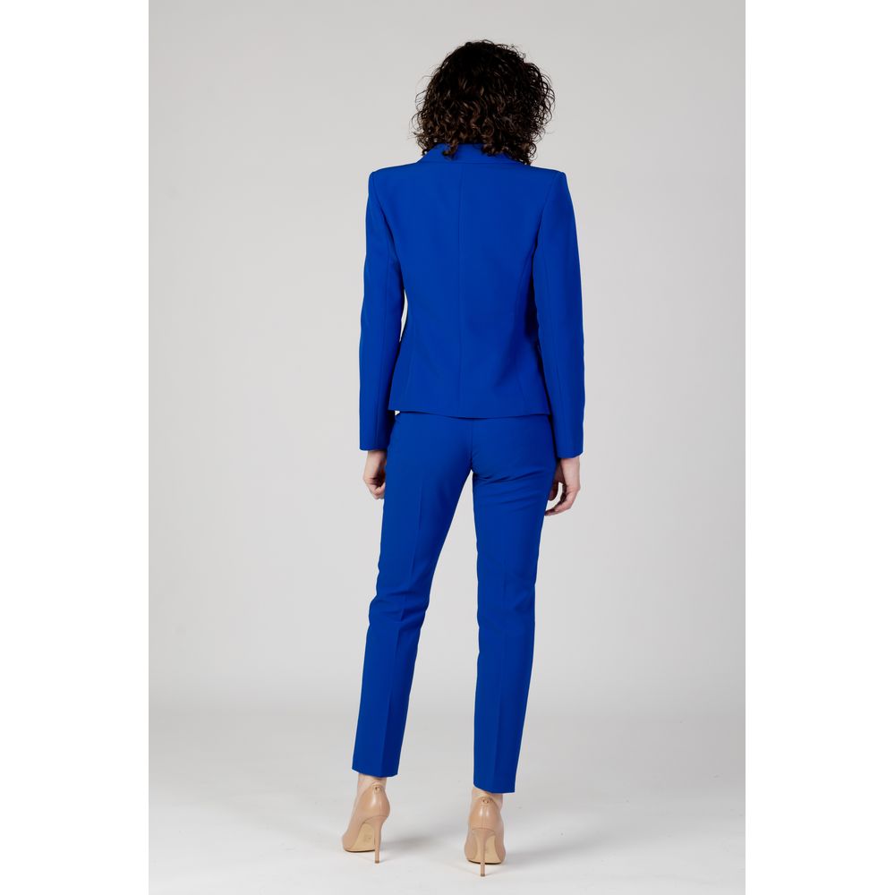 Blue Polyester Suits & Blazer