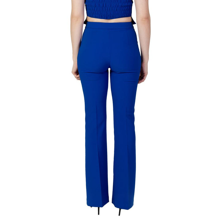 Blue Polyester Jeans & Pant