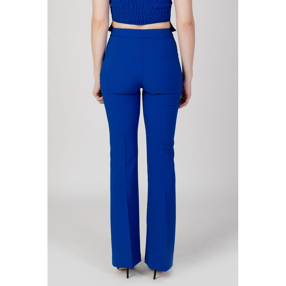 Blue Polyester Jeans & Pant