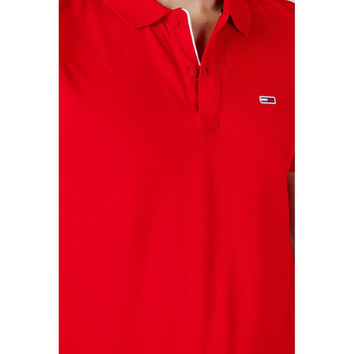 Red Cotton Polo Shirt