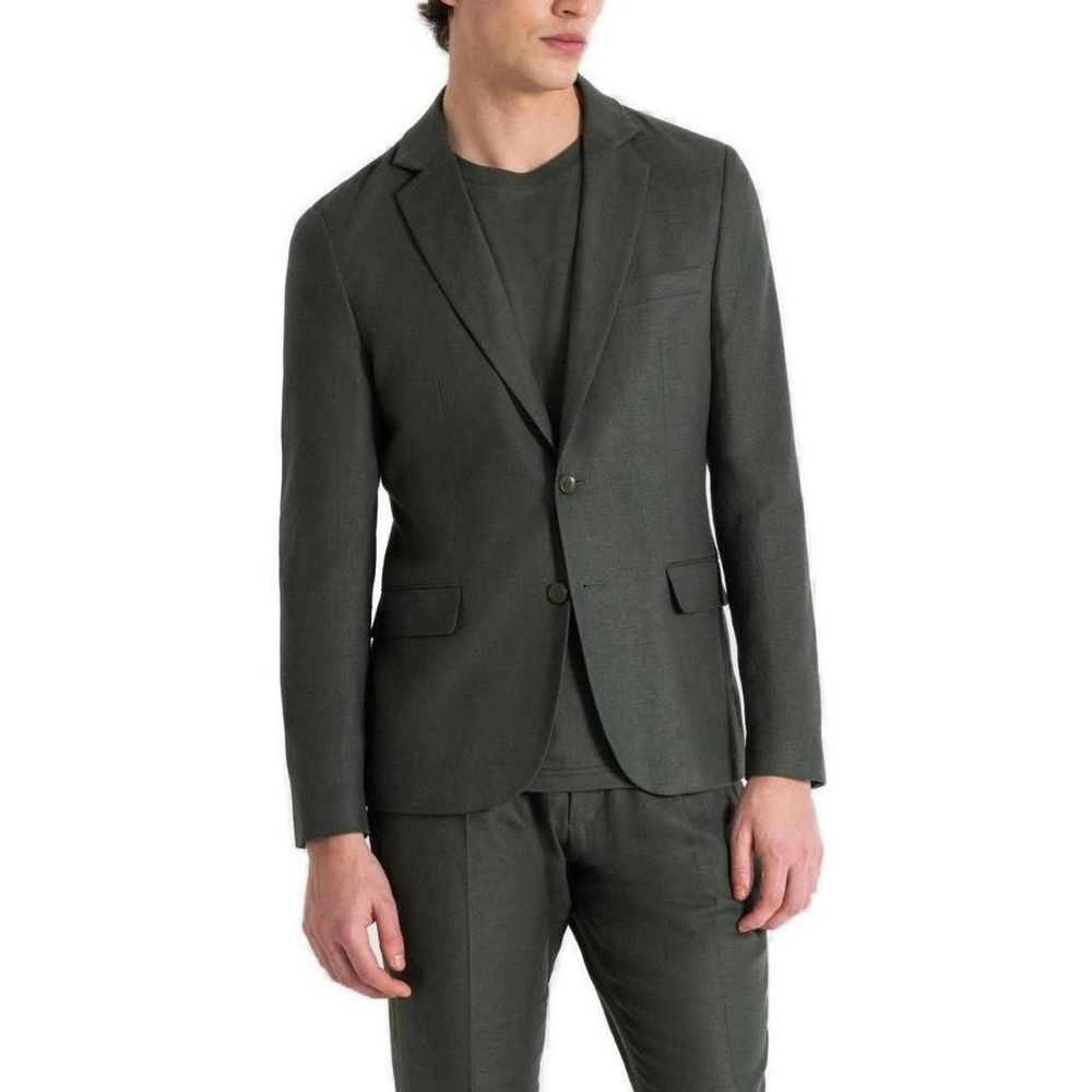 Green Linen Suit