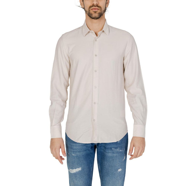 Beige Viscose Shirt