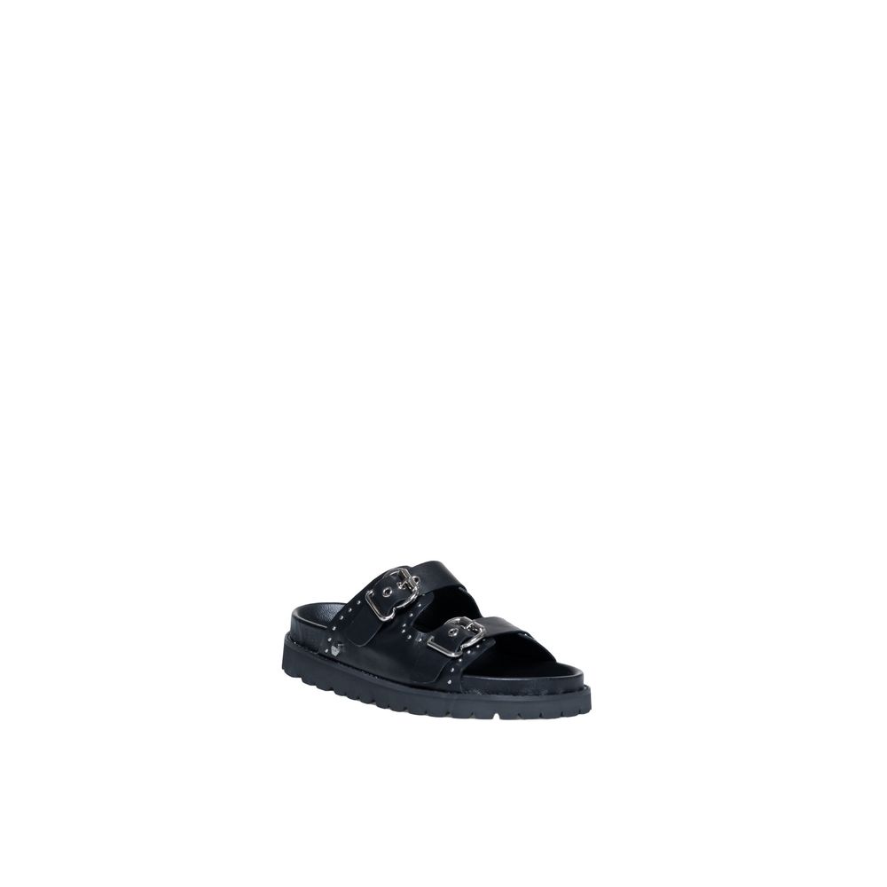 Black Leather Sandal