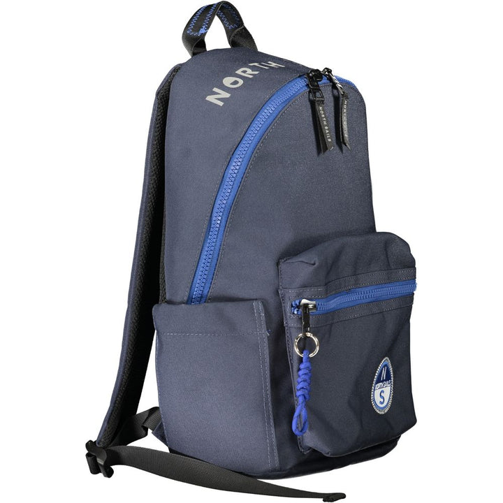 Blue Polyester Backpack