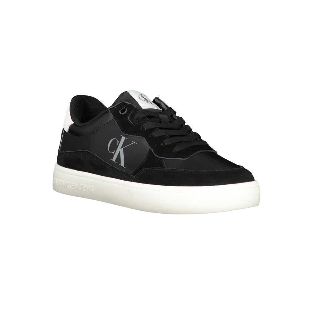 Black Polyester Sneaker