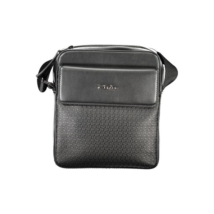 Black Polyester Shoulder Bag