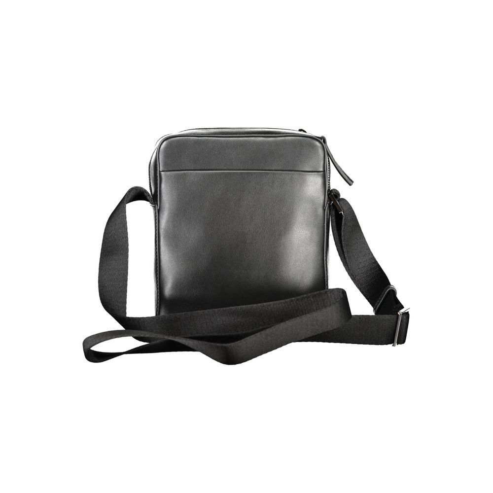 Black Polyester Shoulder Bag