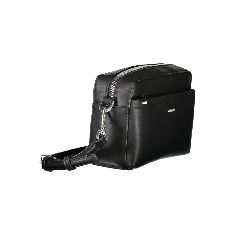 Black Polyester Handbag