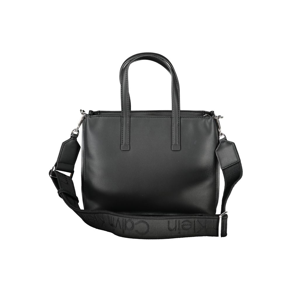 Black Polyester Handbag