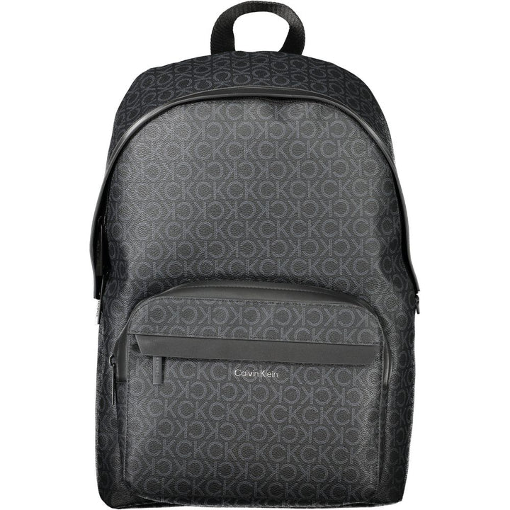 Black Polyester Backpack