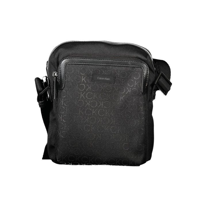 Black Polyester Shoulder Bag