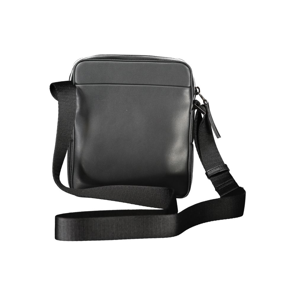 Black Polyester Shoulder Bag