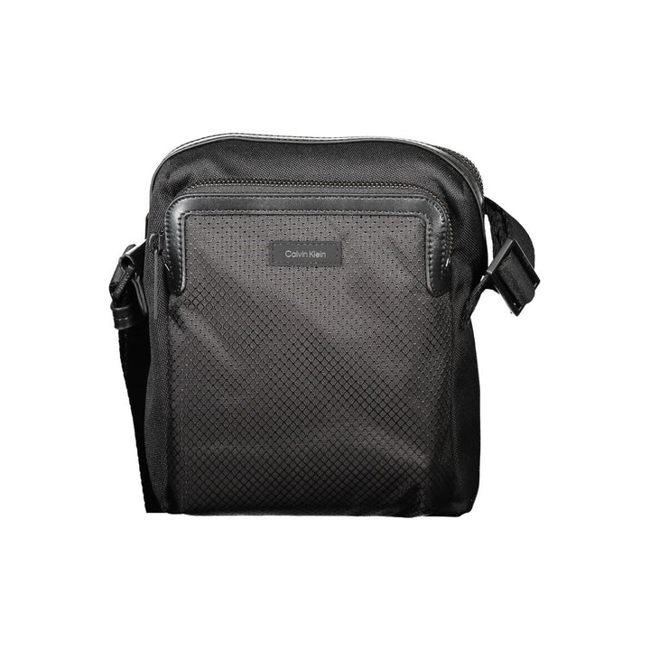 Black Polyester Shoulder Bag